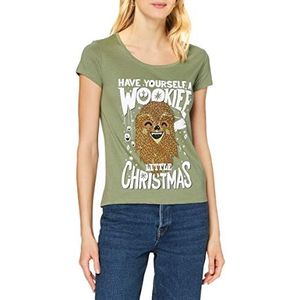 cotton division T-shirt dames, Kaki, XL