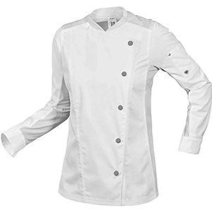 BP 1594-485 Dames kookjas voor dames, 50% katoen, 50% polyester wit, maat M