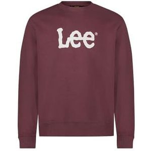 Lee Wobbly SWS Sweatshirt voor heren, Velvet Beet, L