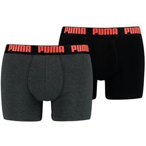 Puma Herenboxer ondergoed, rood/grijs/zwart, L (2 stuks), rood/grijs/zwart., L