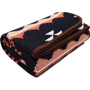 Gebreide plaid taupe | Hoge kwaliteit woondeken | Merk: Moyha