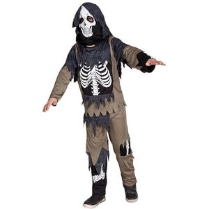 Boland - Kostuum zombieskelet voor kinderen, 3-delige set, kostuum voor kinderen, carnaval, themafeest, Halloween