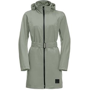 Jack Wolfskin Dames Norden Port jas, muntblad, L, Mintblad, L