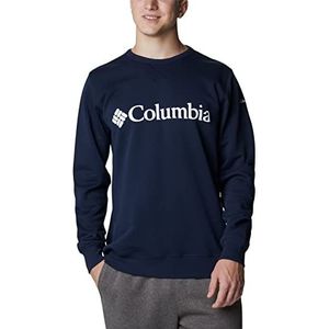 Columbia Fleecetrui voor heren, met logo en ronde hals