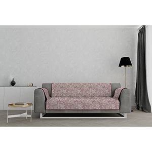 Italian bed linnen ""Glamour"" antislip sofa-afdekking, bordeaux, 3 plaatsen
