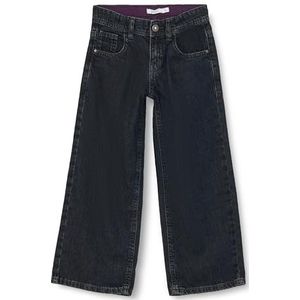 NKFBELLA Wide Jeans 3163-GU R, zwart denim, 128 cm