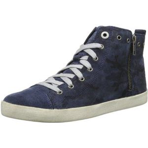 s.Oliver Casual 5-5-25206-22 Damessneakers, Blauw Navy Camouflag 871, 36 EU