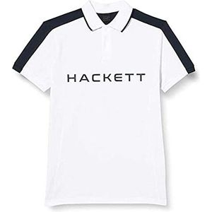 Hackett London Hs Hackett Multi poloshirt voor heren, Wit, XS