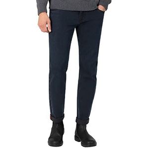 Timezone Slim Eduardotz jeans voor heren, zwart/blauw, gewassen, 32W x 34L