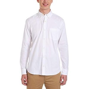 Nautica Oxford shirt met lange mouwen voor heren, Wit, L