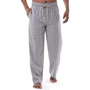 Van Heusen Heren slaapbroek van poly/rayon twill pyjamabroek, grijs, M