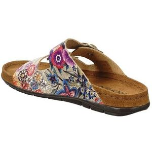 Rohde Alba klassieke sandalen voor dames, zomerschoenen, pantoffels, kurk-voetbed, Goud 29, 38 EU