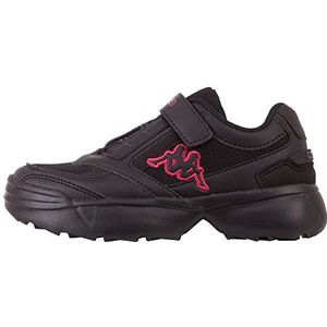 Kappa Unisex Krypton Oc K Sneakers voor kinderen, zwart/roze., 30 EU