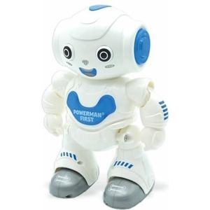 Lexibook Powerman First Mon Premier Rob16 Robot Intelligent, dans, zingen, muziek spelen, meisjes jongens, wit/blauw