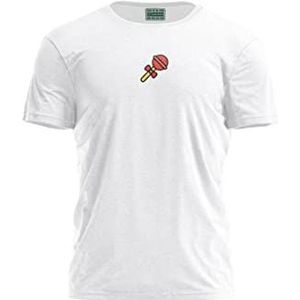 Bona Basics, Digitaal bedrukt basic T-shirt voor heren,% 100 katoen, wit, casual, herenbovenstuk, maat: S, wit, S