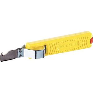 Jokari Kabelmes 28H standaard (haakmes, voor het strippen van ronde kabels 8-28 mm, instelbare snijdiepte, duurzaam) 460277