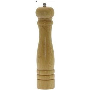 Klassieke peperstrooier van licht hout, 25 cm hoog