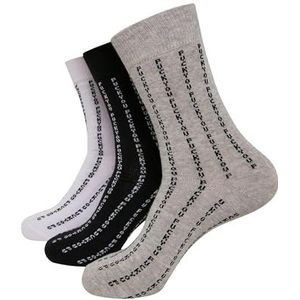 Mister Tee Uniseks sokken, zwart/grijs/wit, 39/42 EU