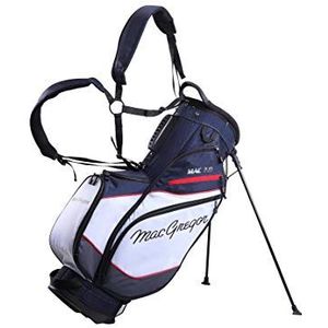 MacGregor Heren MACTEC 7.0 Golf Club Stand Bag, Navy/Wit/Rood, One Size