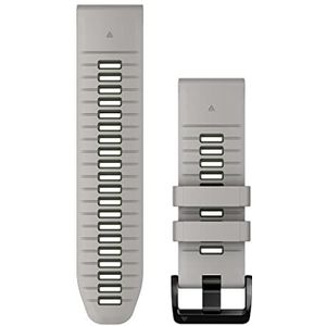 Garmin Fenix/Epix, QuickFit Horlogeband, Siliconen, 26mm, Fog Grey/Moss