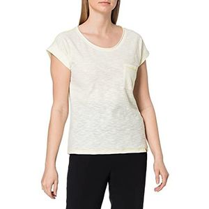 Camel Active Womenswear T-shirt voor dames, citroenwit, L