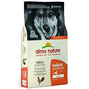 Almo Nature Hond Holistic Droogvoer voor Middelgrote tot Grote Hondenrassen - Maintenance - Rundvlees, Kip of Zalm in 400gr, 2kg of 12kg - Smaak: Kip, Gewicht: 12kg - Large