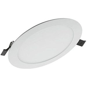LEDVANCE Downlight LED: voor plafond/muur, DOWNLIGHT SLIM ALU / 22 W, 220…240 V, stralingshoek: 120, Koel wit, 4000 K, body materiaal: aluminum, IP20