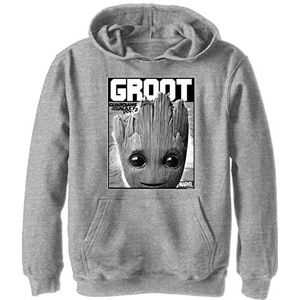 Marvel Groot Bolden Hoodie voor kinderen, uniseks, Sportief Heather, S