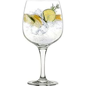 Stölzle_Lausitz Gin Tonic Glazenset, 755 ml, set van 6 cocktailglazen van loodvrij kristal, grote glazen, ballonnen, 6-delig, onbreekbaar, highball punt & vaatwasmachinebestendig