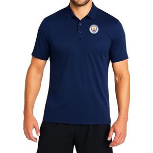 Icon Sports Poloshirt met geweven patch voor heren, Manchester City, L