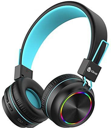 iClever - Bluetooth Hoofdtelefoon - Gekleurde Lichten - Voor Kinderen - Met Microfoon - Draadloos