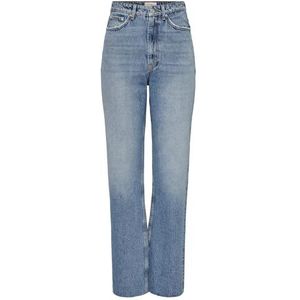 ONLY Jeans met hoge taille voor dames, blauw (medium blue denim), 33W x 32L