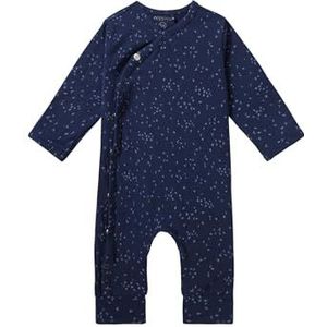 Noppies Baby Unisex Playsuit Nuuk Long Sleeve Allover Print, Black Iris - P554, 50 cm
