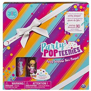 Party Popteenies Partydieren Party Surprise Box speelset met confetti, exclusieve mini-verzamelpop en accessoires voor kinderen vanaf 4 jaar