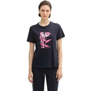 TOM TAILOR T-shirt voor dames, 11789 - Real Navy Blue 1, XL