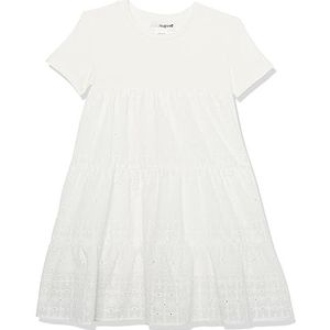 Desigual meisjes jurk, wit, 4 Jaren