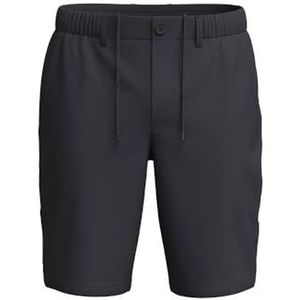 Bermuda - Zwart - Katoen - Met Riemlussen en Steekzakken