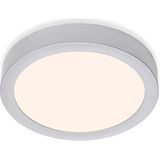 Briloner Leuchten - LED opbouwlamp, plafondlamp, plafondlamp 16,5 watt, 1.600 lumen, 3.000 Kelvin, rond, chroom mat, 225x32mm (DxH)