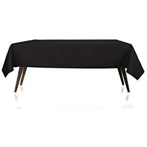 Gemitex Damina roestvrij tafelkleed 140 x 180 cm zwart 13, polyester