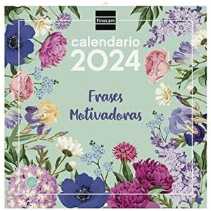 Finocam - Kalender 2024 wandafbeeldingen 30x30 om te schrijven januari 2024 - december 2024 (12 maanden) Spaanse zinnen