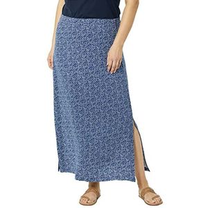 Amazon Essentials Lichtgewicht gebreide maxi-rok voor dames, marineblauwe stippen, M