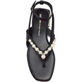 Gioseppo - Sandalen - Zwart - Leer - Met Parels