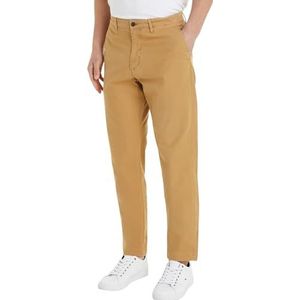 Tommy Hilfiger Chino Chelsea Gabardine Gmd Geweven broek heren, Klassieke Khaki, 33W / 30L