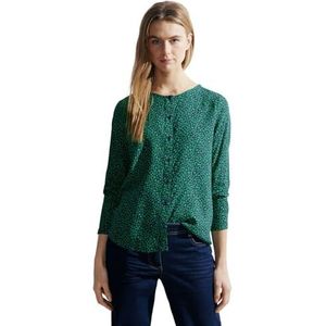 Cecil Dames viscose blouse bedrukt, Celery Green, XL