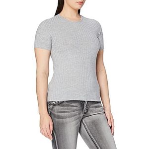 PIECES Dames Pcamy Ss Top Noos T-Shirt, Grijs (light grey melange), XS