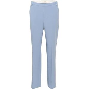 Part Two Damesbroek met rechte pijpen, middelhoge taille, regular fit, pers, Faded Denim, 32