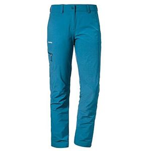 Schöffel Ascona Damesbroek, lichte en comfortabele wandelbroek voor vrouwen, veelzijdige outdoorbroek met optimale pasvorm en praktische zakken, lakemount blauw, 34