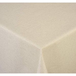 Venilia Natuurlijk wit tafelkleed tafellinnen linnen onderhoudsvriendelijk vloeistofondoorlaatbaar vierkant, 160 x 160 cm
