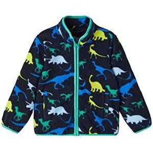 NAME IT Boy's NMMMAZE Fleece Jacket Jacket, Dark Sapphire, 110, Dark Sapphire, 92 cm