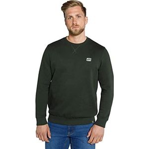 STHUGE Sweatshirt voor heren in grote maten, Utility Green, XL